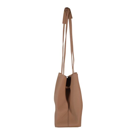 8 Other Reasons Vegan Pebbled Leather Slouchy Bucket Bag - Tan - NWT - Picture 4 of 7